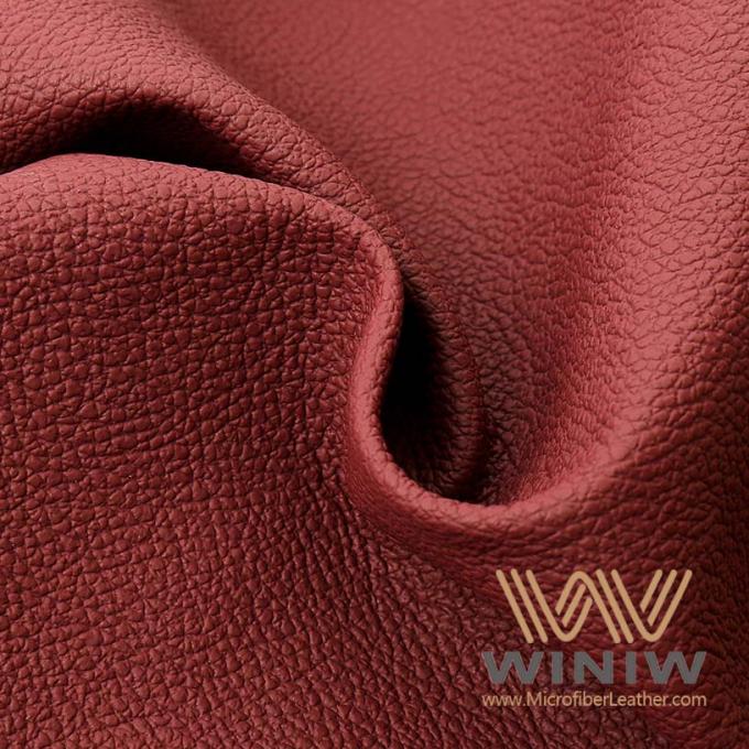 el lichi del grueso de 1.4m m texturizó el color sólido suave para la espuma del vegano de los bolsos