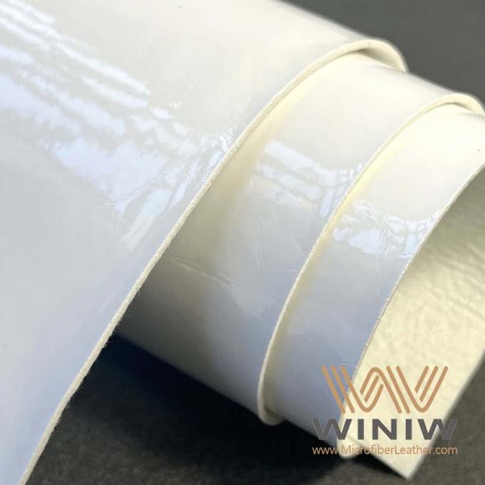 Cuero blanco de la microfibra de la fibra apretada de WINIW falso para el fútbol