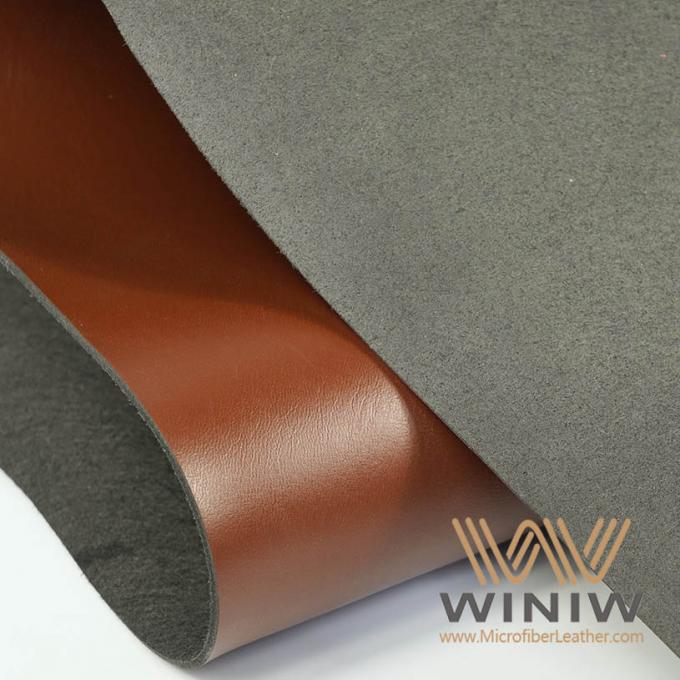 Tela de cuero sintética uniforme de la microfibra del color y de la textura de WINIW para las correas