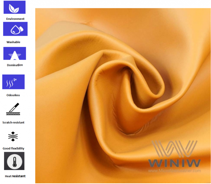 Falso cuero durable de la microfibra de WINIW para el sofá