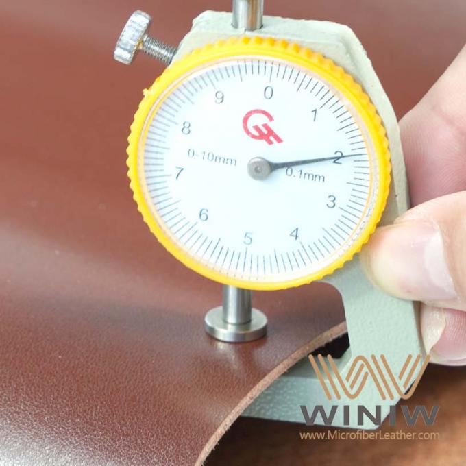 Tela de cuero sintética de la PU de la microfibra resistente superior de la abrasión para las correas