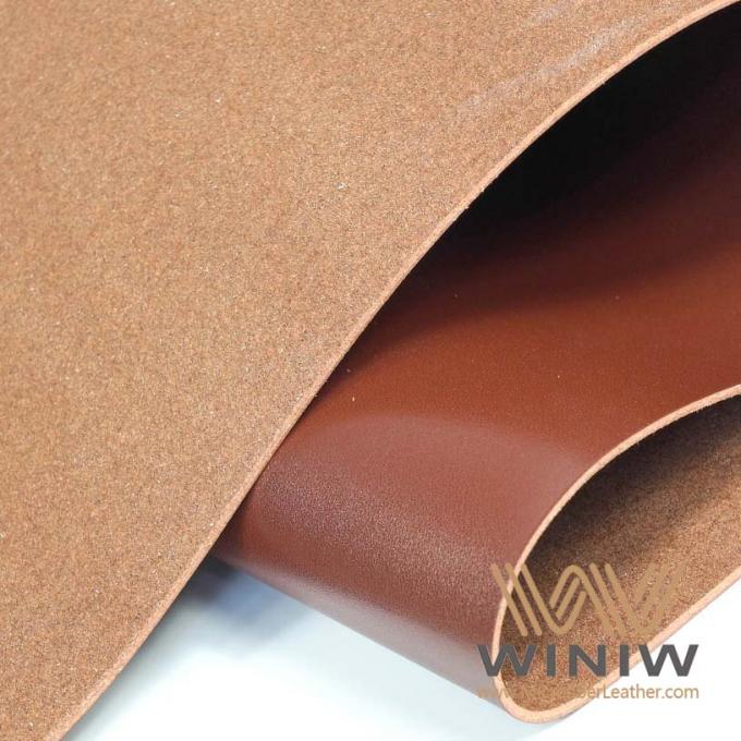 Cuero sintético de la PU de la microfibra resistente superior de la abrasión para las correas