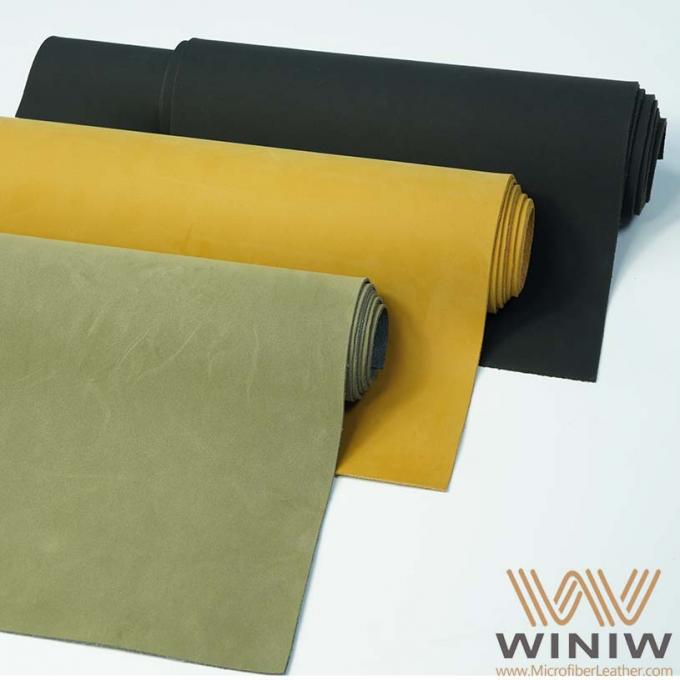 Puede ser la tela de cuero grabada en relieve de Nubuck de diversa microfibra sintética de los colores
