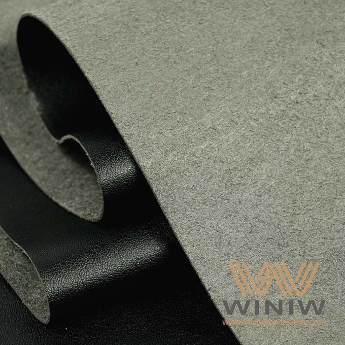 Material de cuero del vegano sintético respirable flexible de la microfibra de WINIW para la guarnición del zapato