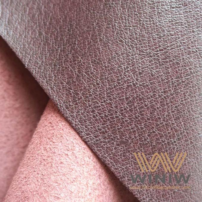 Tela de cuero de Rich Texture Shoe Lining Synthetic de la microfibra estética de la piel de cerdo