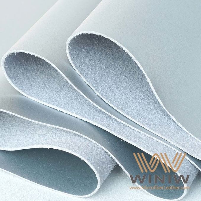 Material superior sintético de cuero de la microfibra bien hecha para el zapato